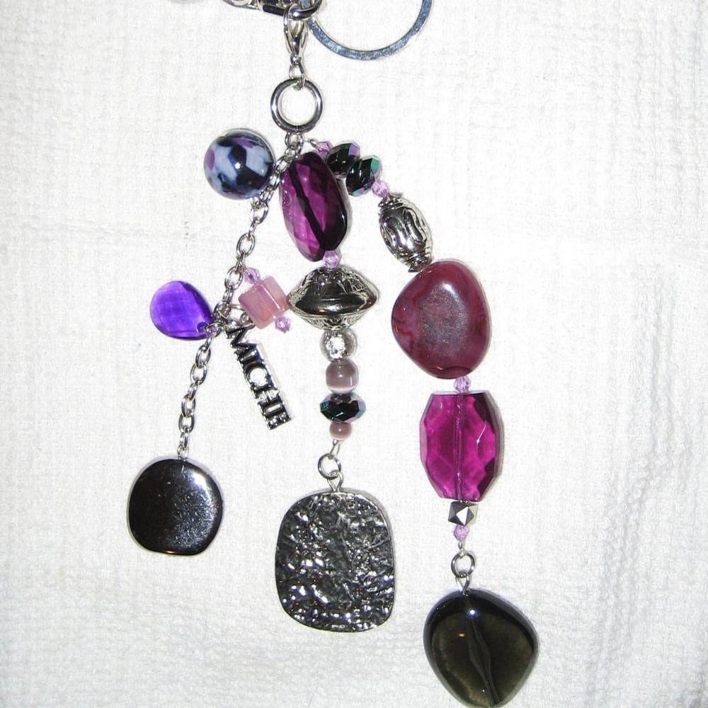 MICHE "ORCHID" PURSE CHARM & KEYCHAIN NEW WITH TAG